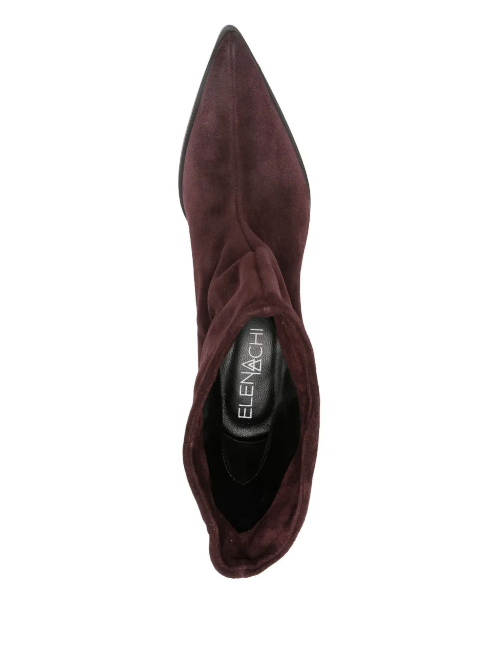 Elena Iachi 50mm suede ankle boots Rood