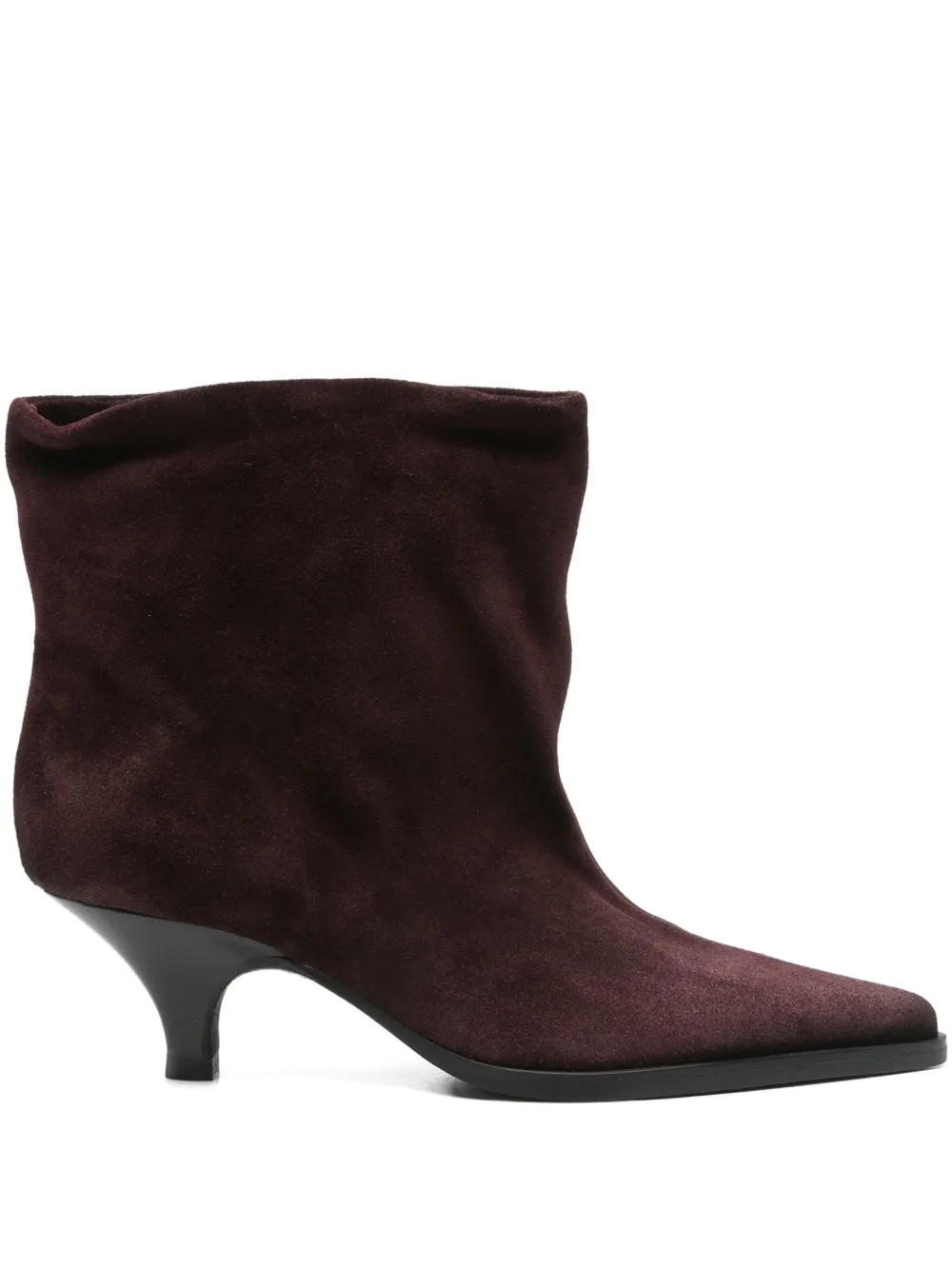 Elena Iachi 50mm suede ankle boots Rood