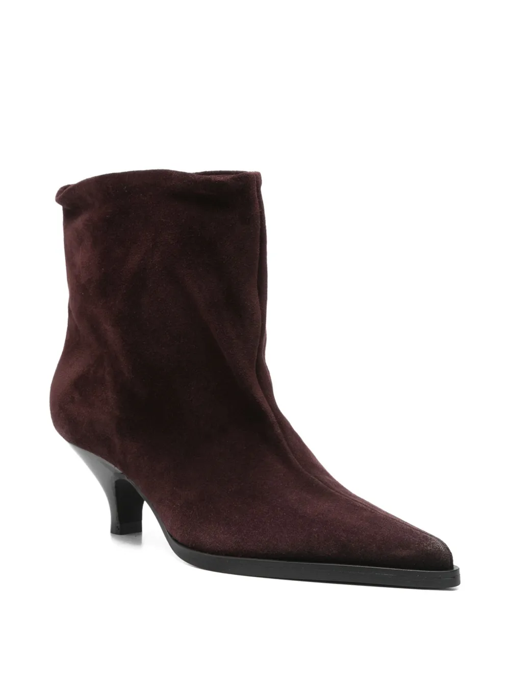 Elena Iachi 50mm suede ankle boots Rood