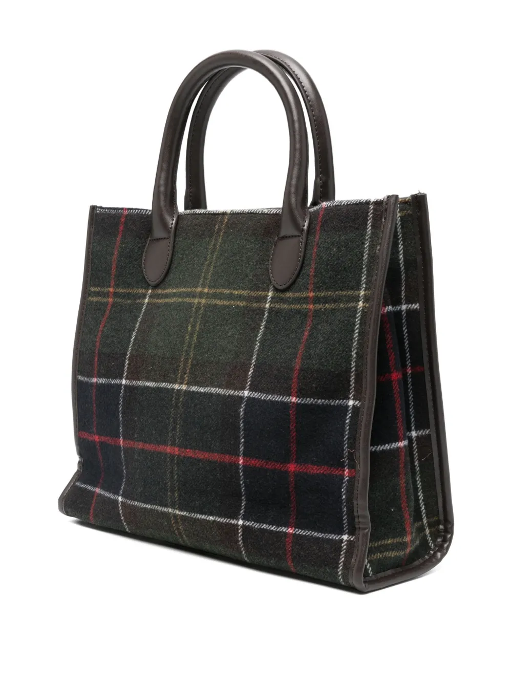 Barbour Schoudertas met tartan-ruit - Groen