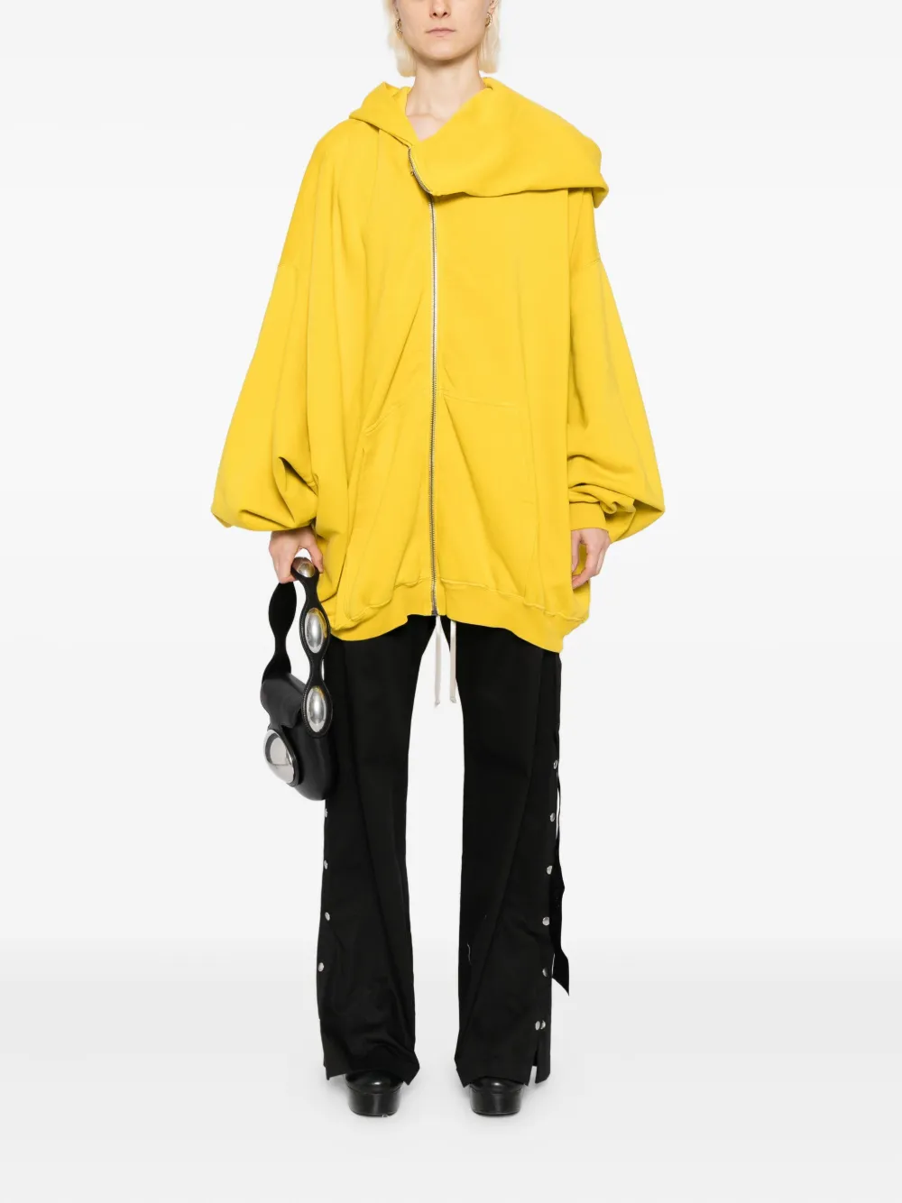 Rick Owens DRKSHDW Oversized katoenen hoodie - Geel