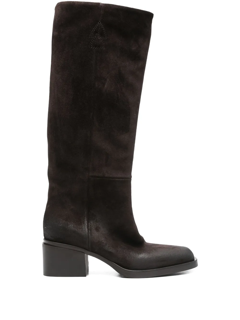 Elena Iachi 60mm suede block-heel boots Bruin