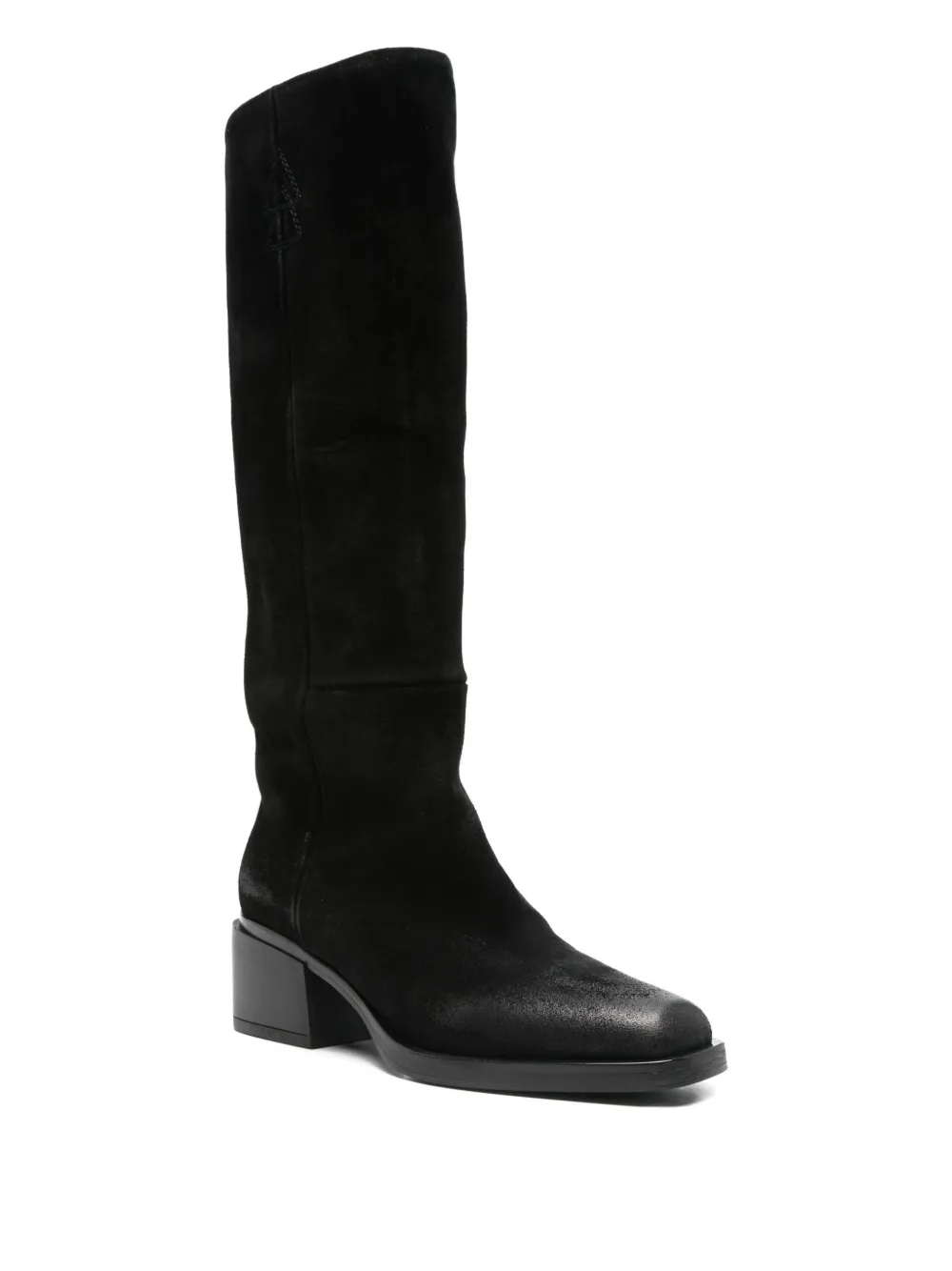 Elena Iachi 60mm suede knee-high boots Zwart