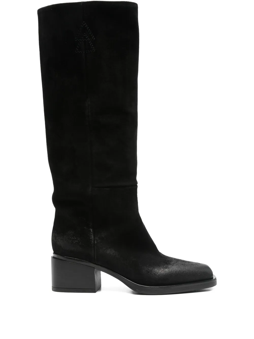 Elena Iachi 60mm suede knee-high boots Zwart