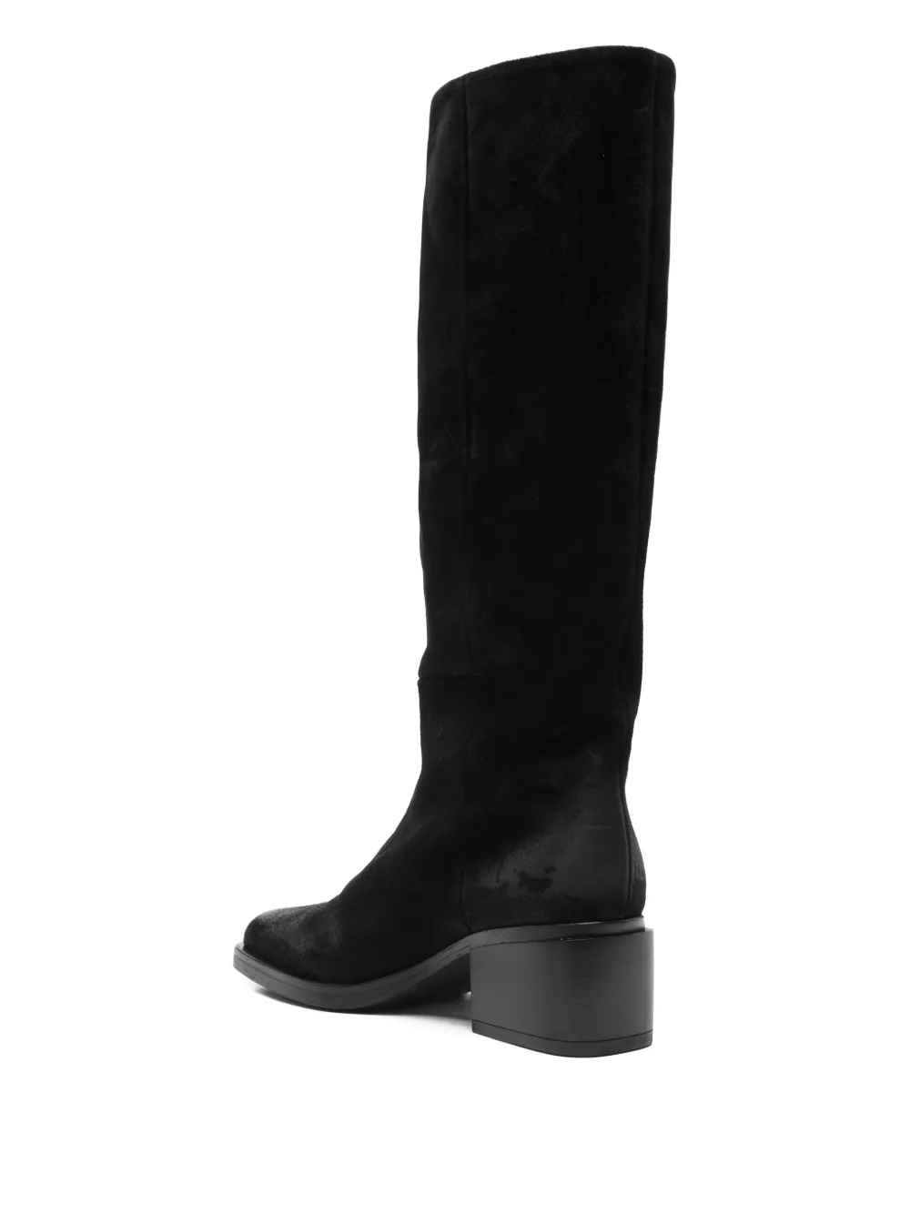 Elena Iachi 60mm suede knee-high boots Zwart