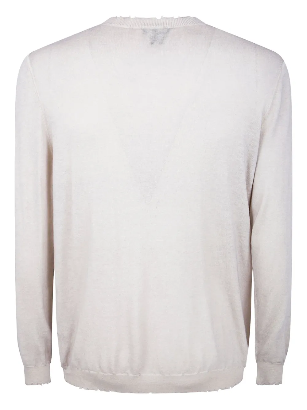 Avant Toi frayed-edge sweater - Wit