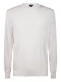 Avant Toi frayed-edge sweater - White