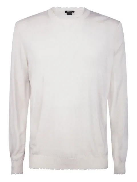 Avant Toi frayed-edge sweater