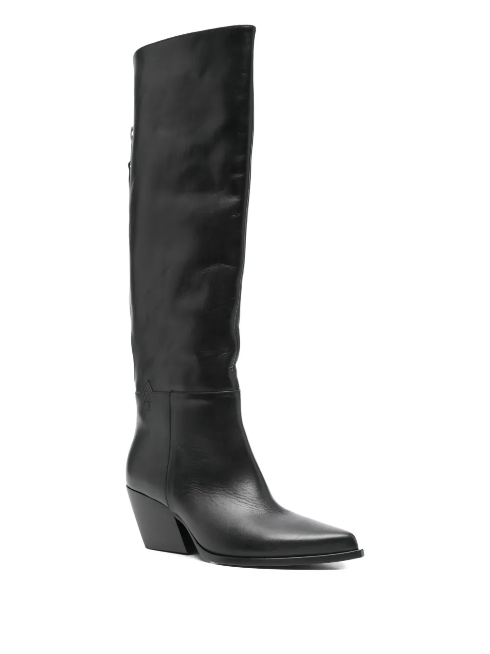 Elena Iachi zip-fastening pointed-toe boots Zwart