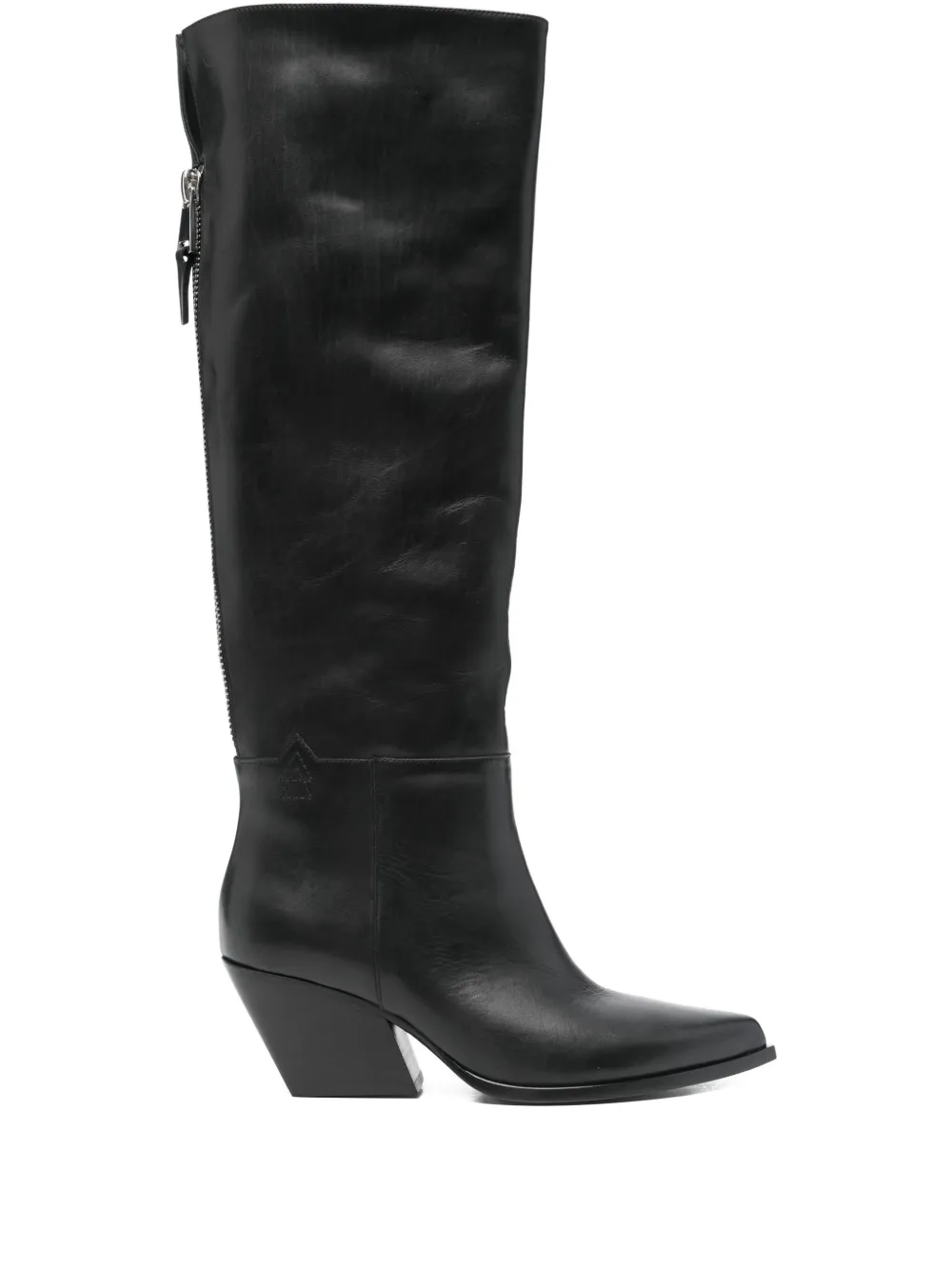Elena Iachi zip-fastening pointed-toe boots Black