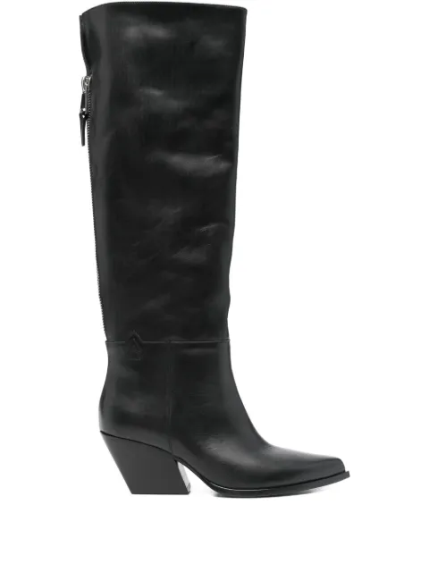 Elena Iachi zip-fastening pointed-toe boots