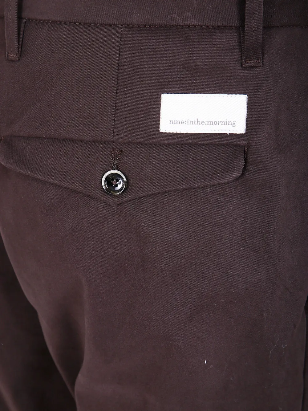 Nine In The Morning Broek met knoopsluiting Bruin