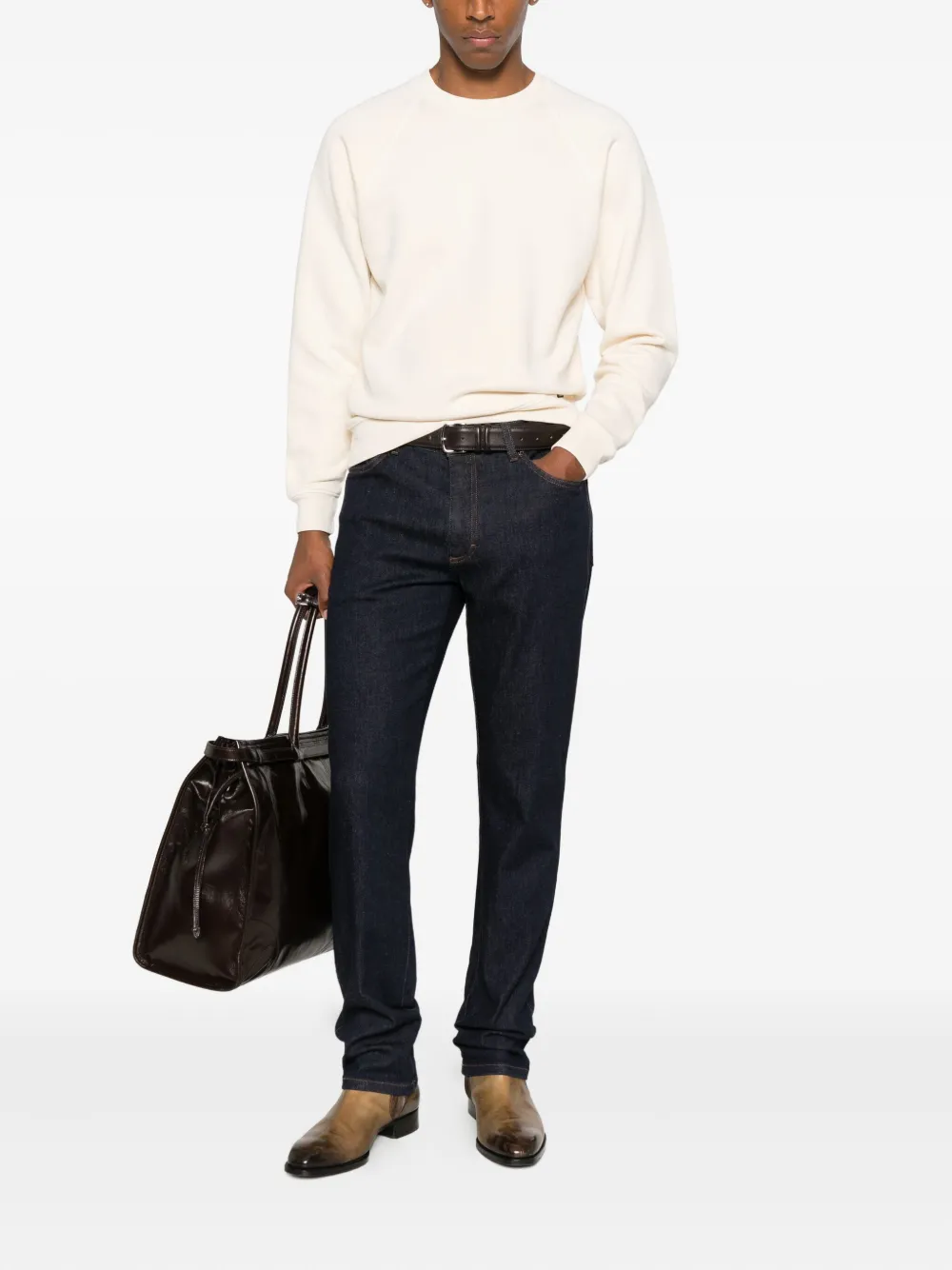 TOM FORD raglan-sleeve sweatshirt - Beige