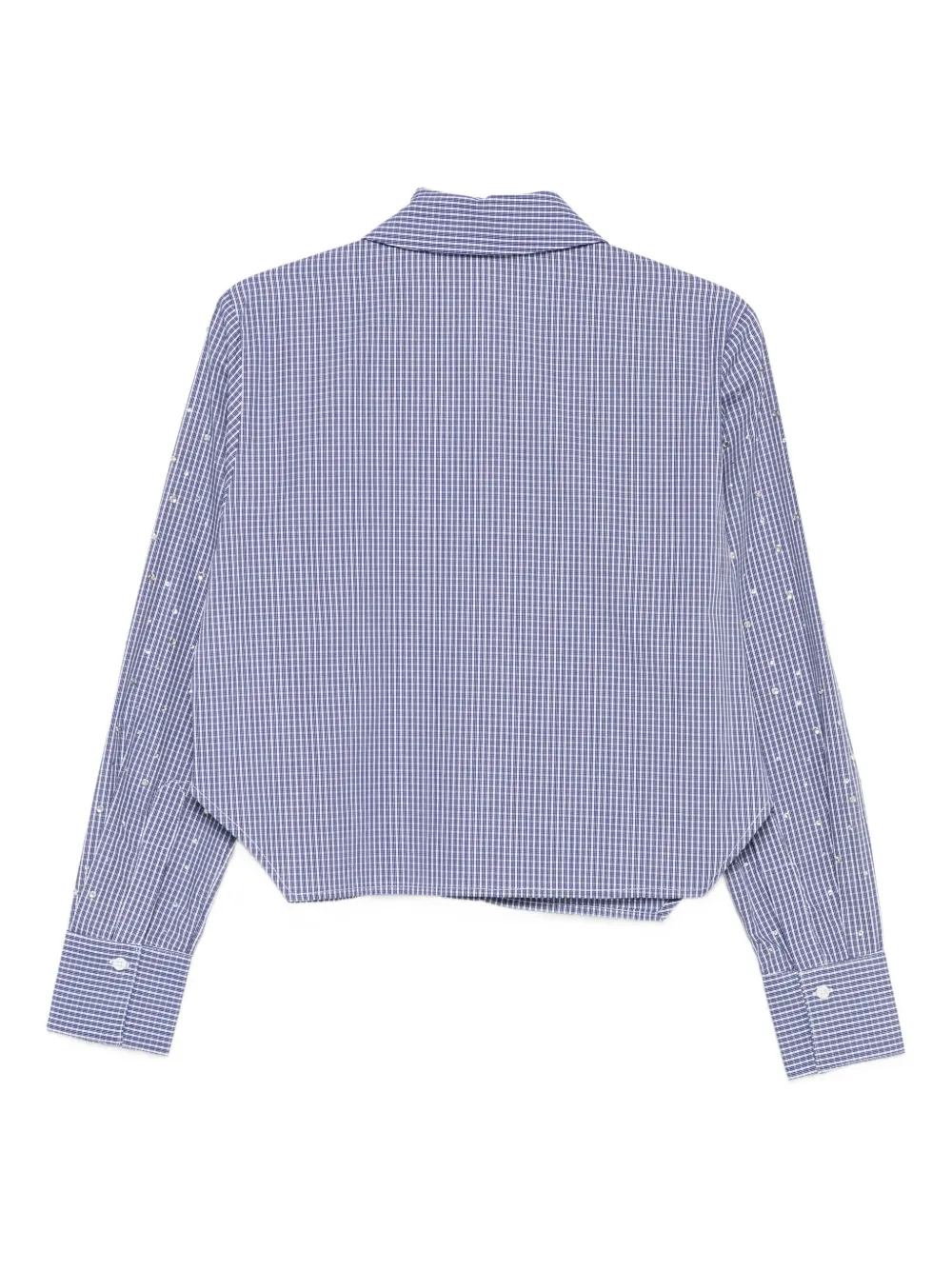 LIU JO Geruit verfraaid shirt - Blauw