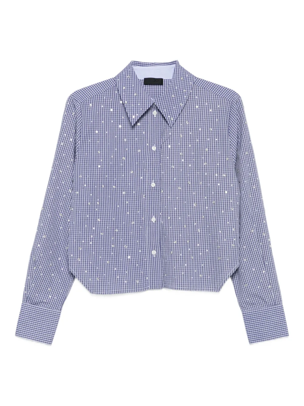 LIU JO checked embellished shirt | Blue | Image 1