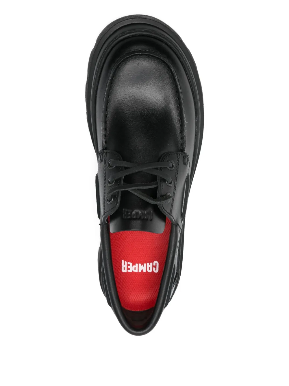 Camper lace-up boat shoes Black