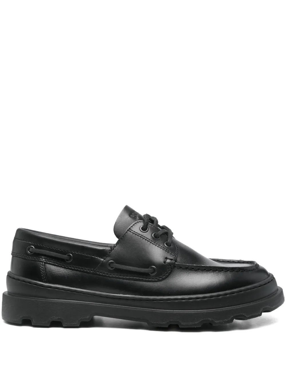 Camper lace-up boat shoes Black