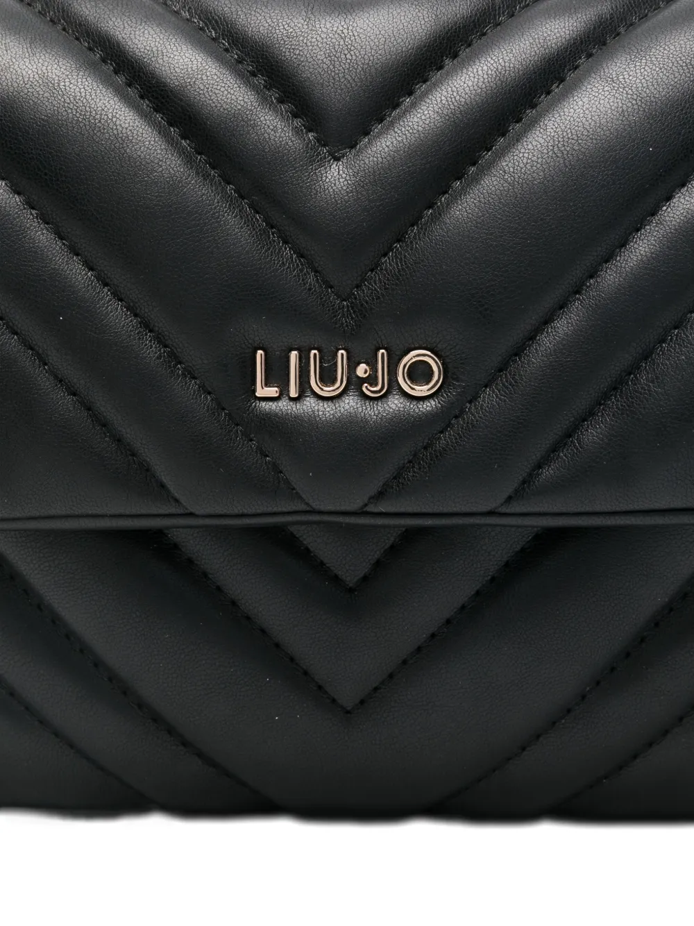 Liu •jo Quilted Shoulder Bag In Black