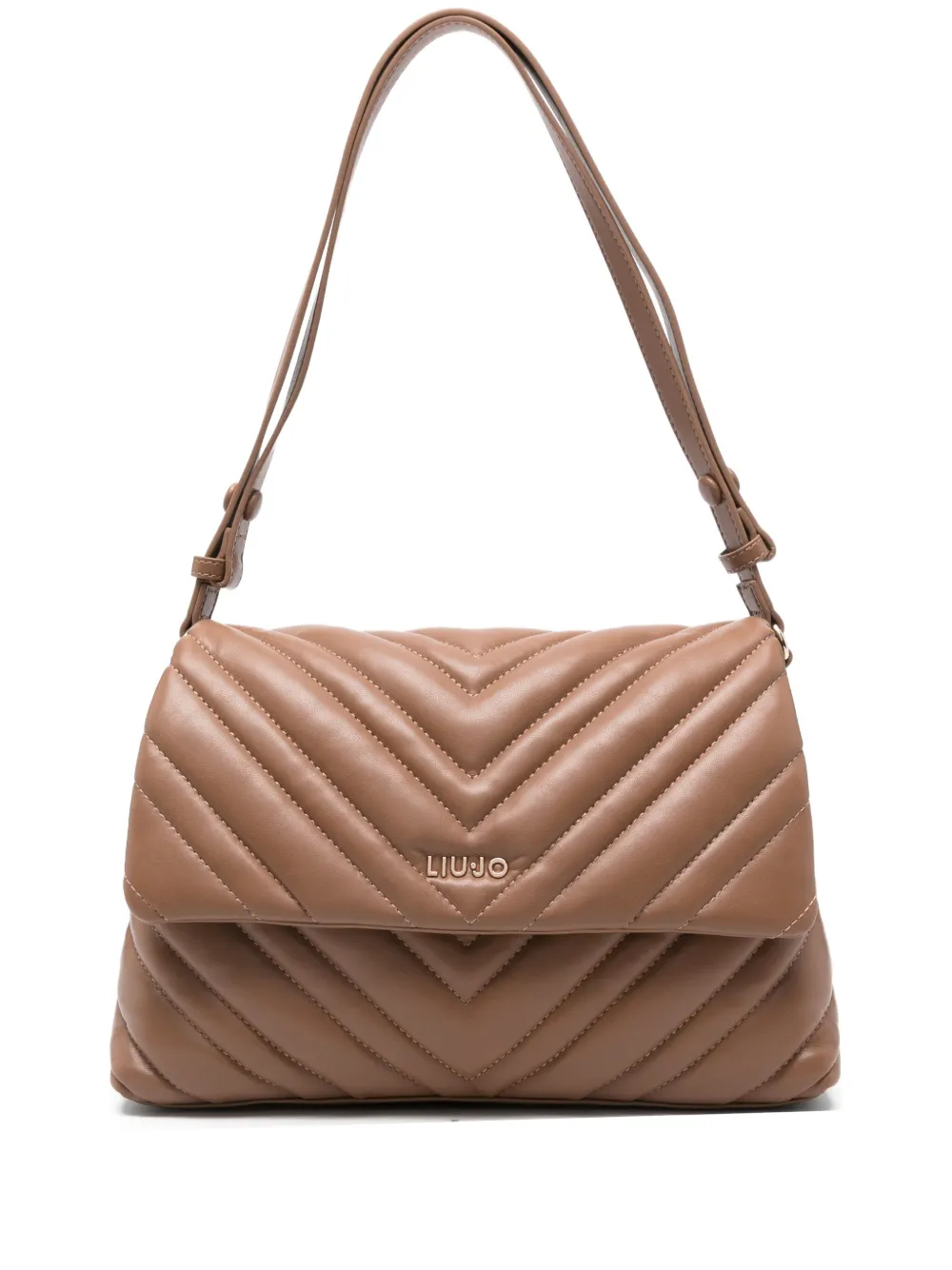 LIU JO quilted-chevron shoulder bag | Brown | Image 1