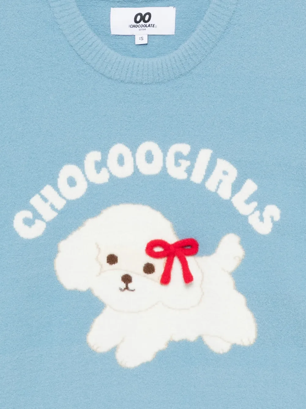 CHOCOOLATE Sweater met logoprint Blauw