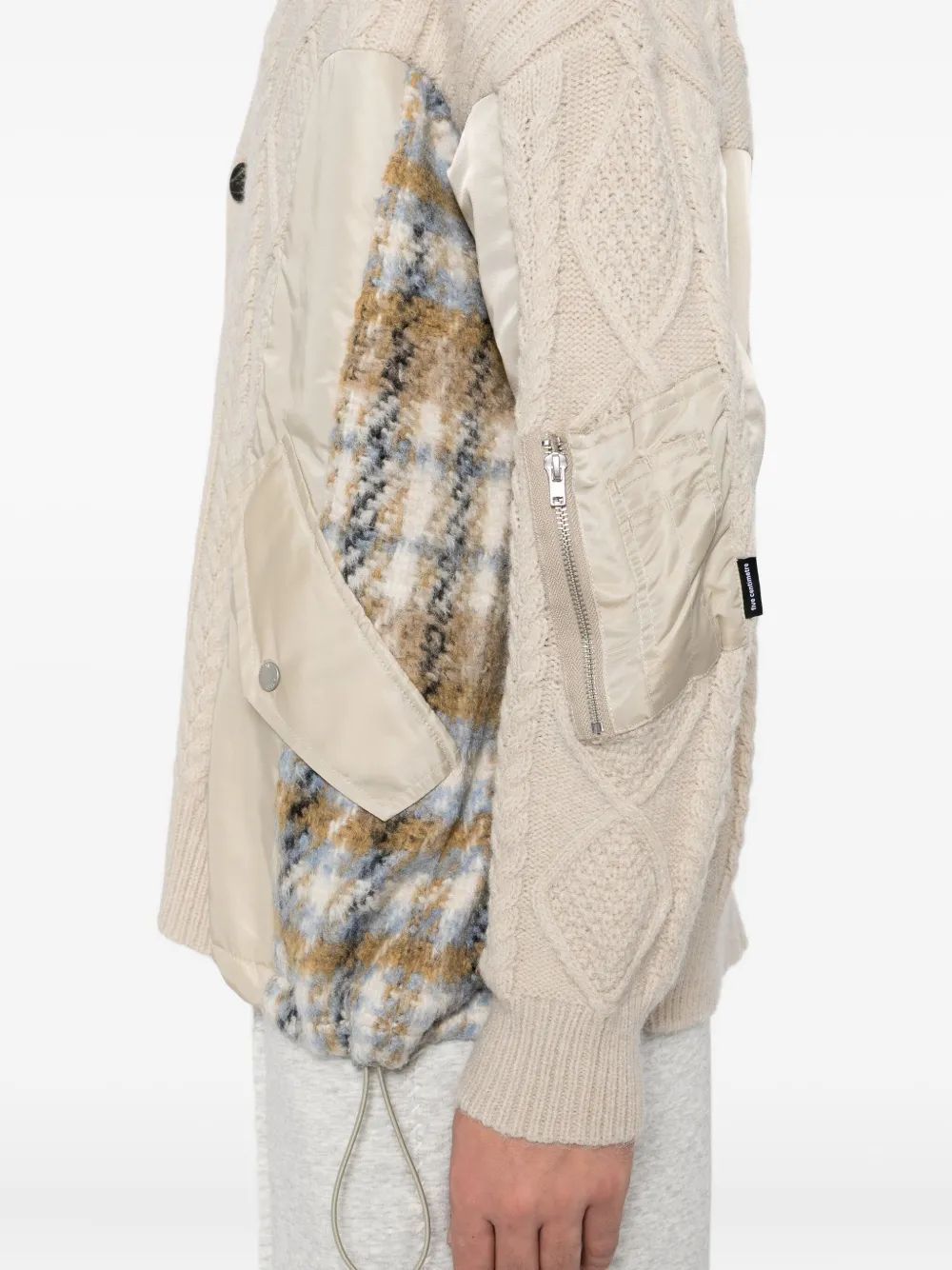 FIVE CM Vest met patchwork Beige