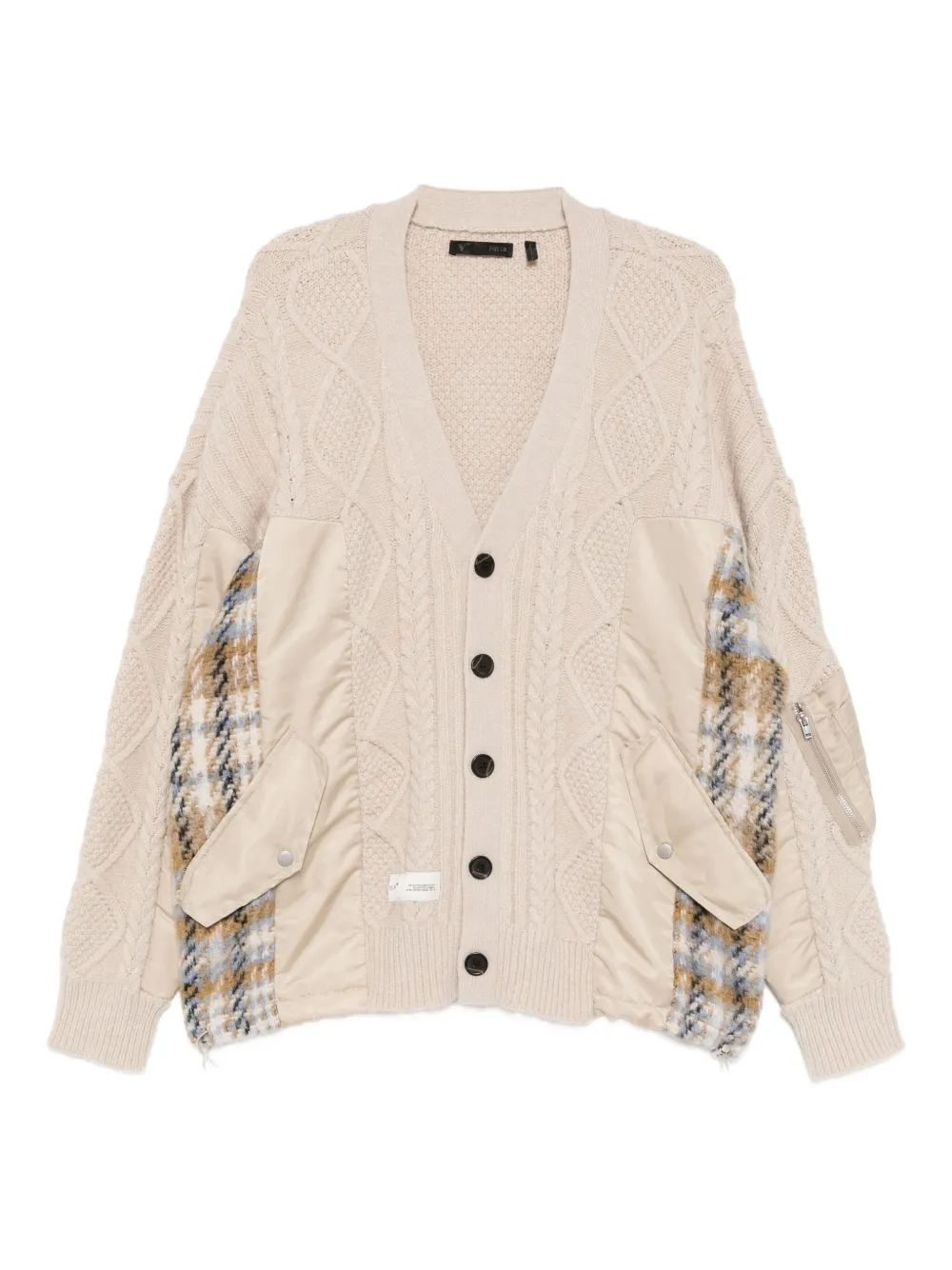 FIVE CM patchwork cardigan | Neutrals | Image 1