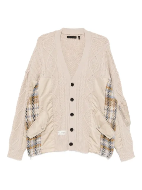 FIVE CM patchwork cardigan