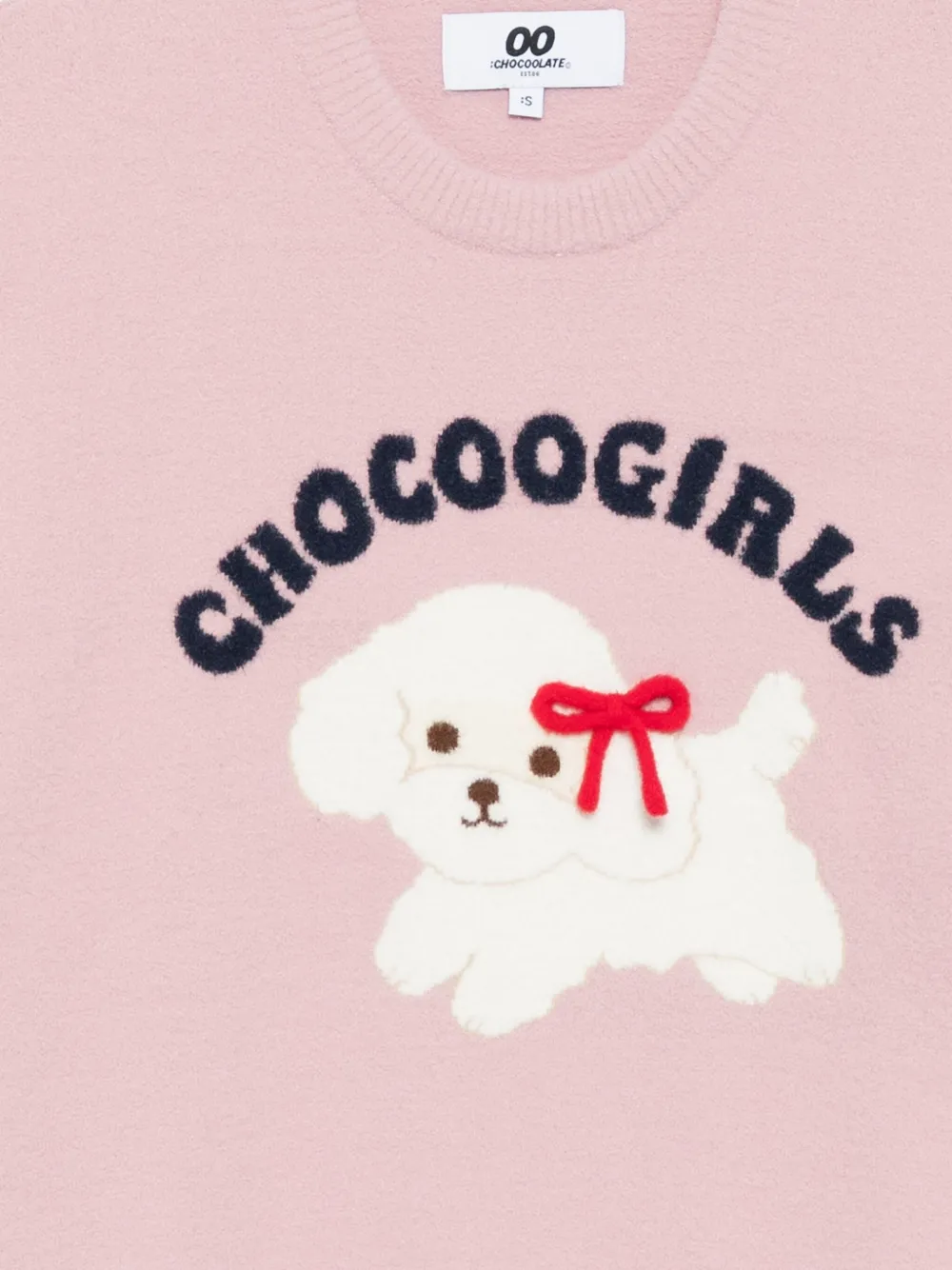 CHOCOOLATE Trui met puppyprint Roze