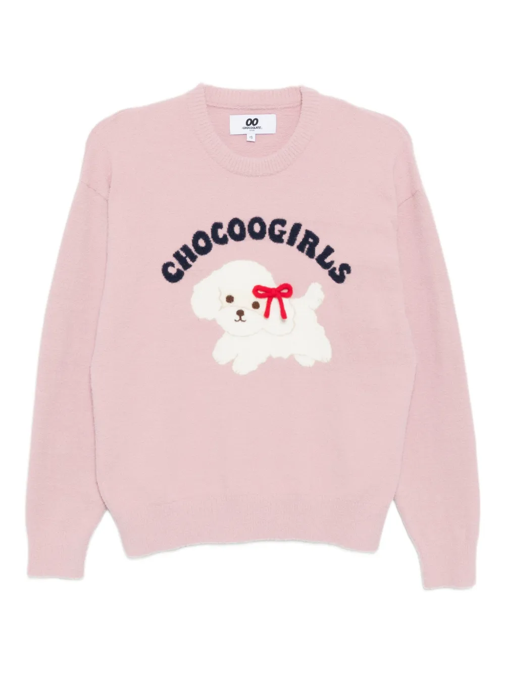 CHOCOOLATE puppy-print jumper | Pink | Image 1