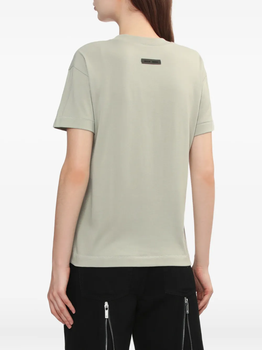 FEAR OF GOD ESSENTIALS T-shirt met geborduurd logo Groen