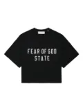 FEAR OF GOD ESSENTIALS graphic-print top - Black