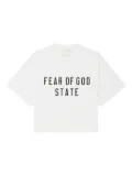FEAR OF GOD ESSENTIALS fear of god state T-shirt - White