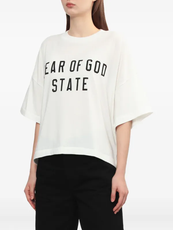 FEAR OF GOD ESSENTIALS Fear Of God State T-shirt White FARFETCH PH