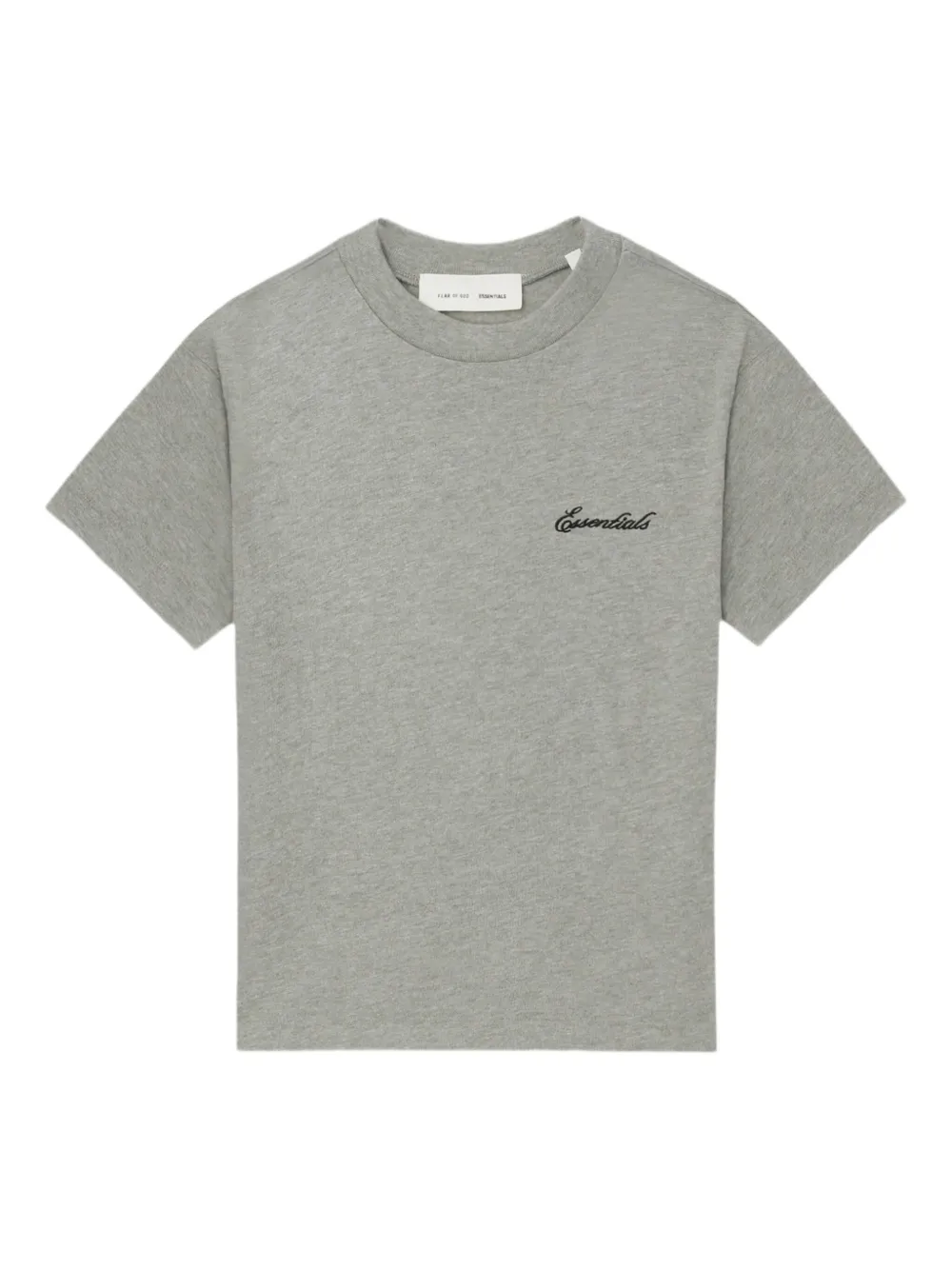 FEAR OF GOD ESSENTIALS embroidered short-sleeve T-shirt | Grey | Image 1
