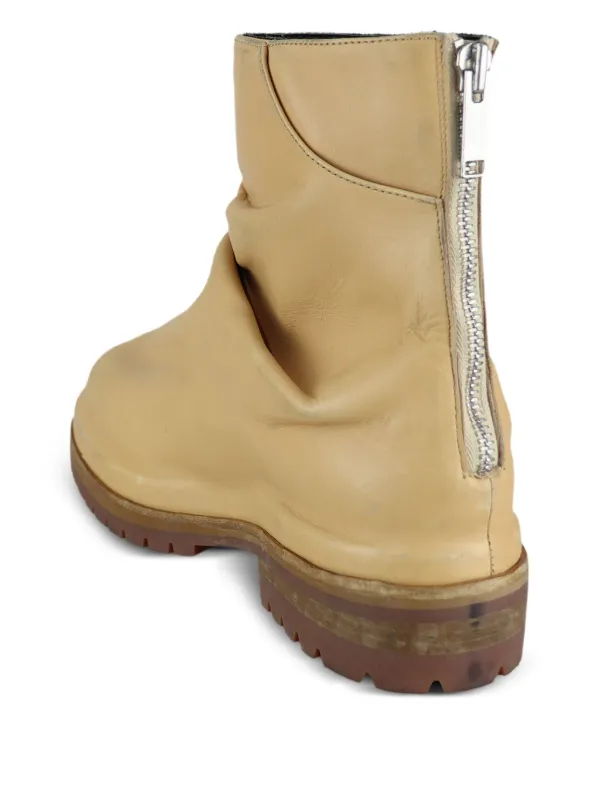 424 レザーブーツ Leather Marathon Boot in Black by 424