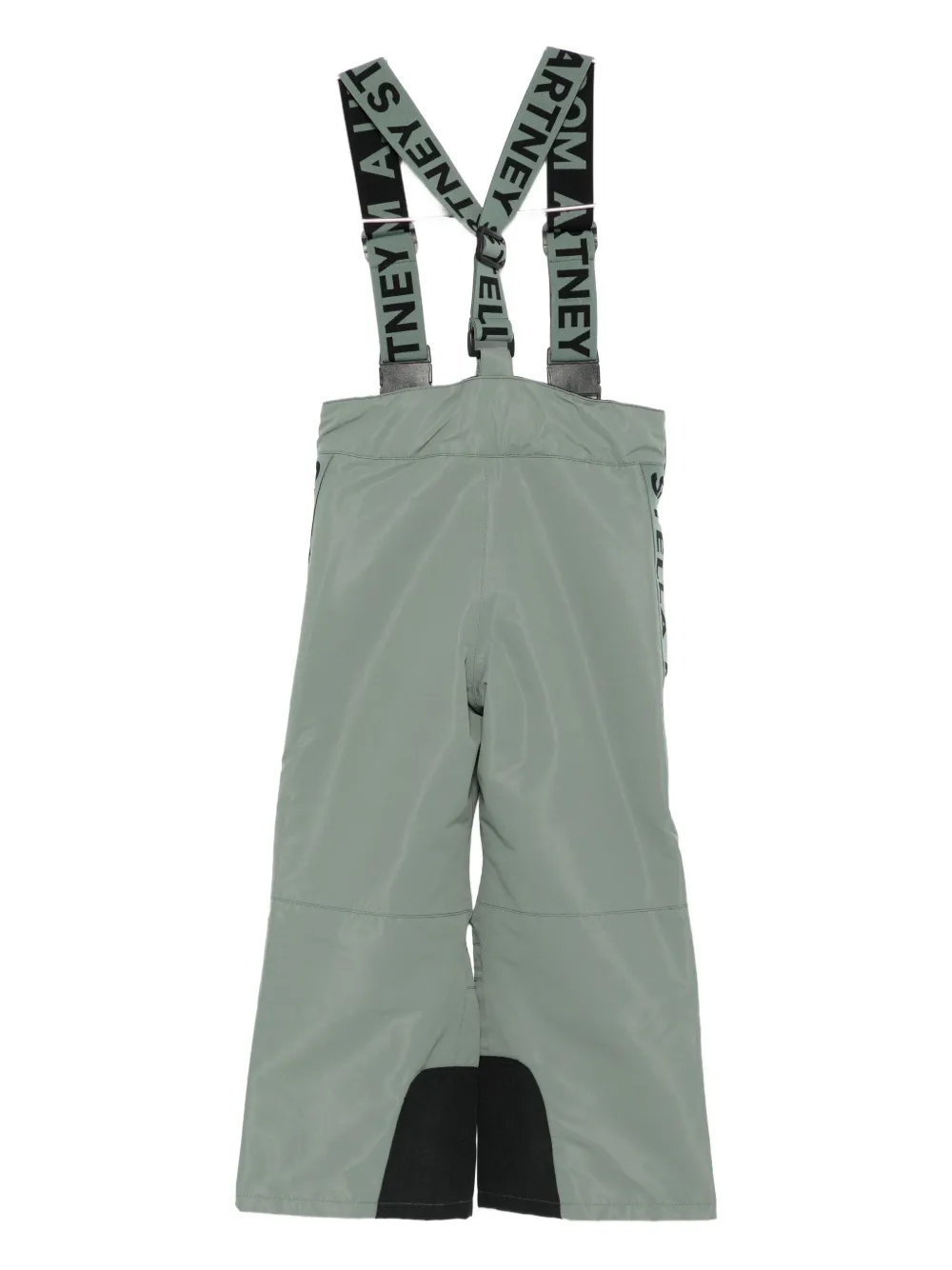 Stella Mccartney Logo-detail Suspender Ski Pants In Green