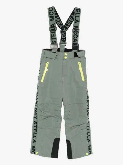 Stella McCartney Kids logo-detail suspender ski pants