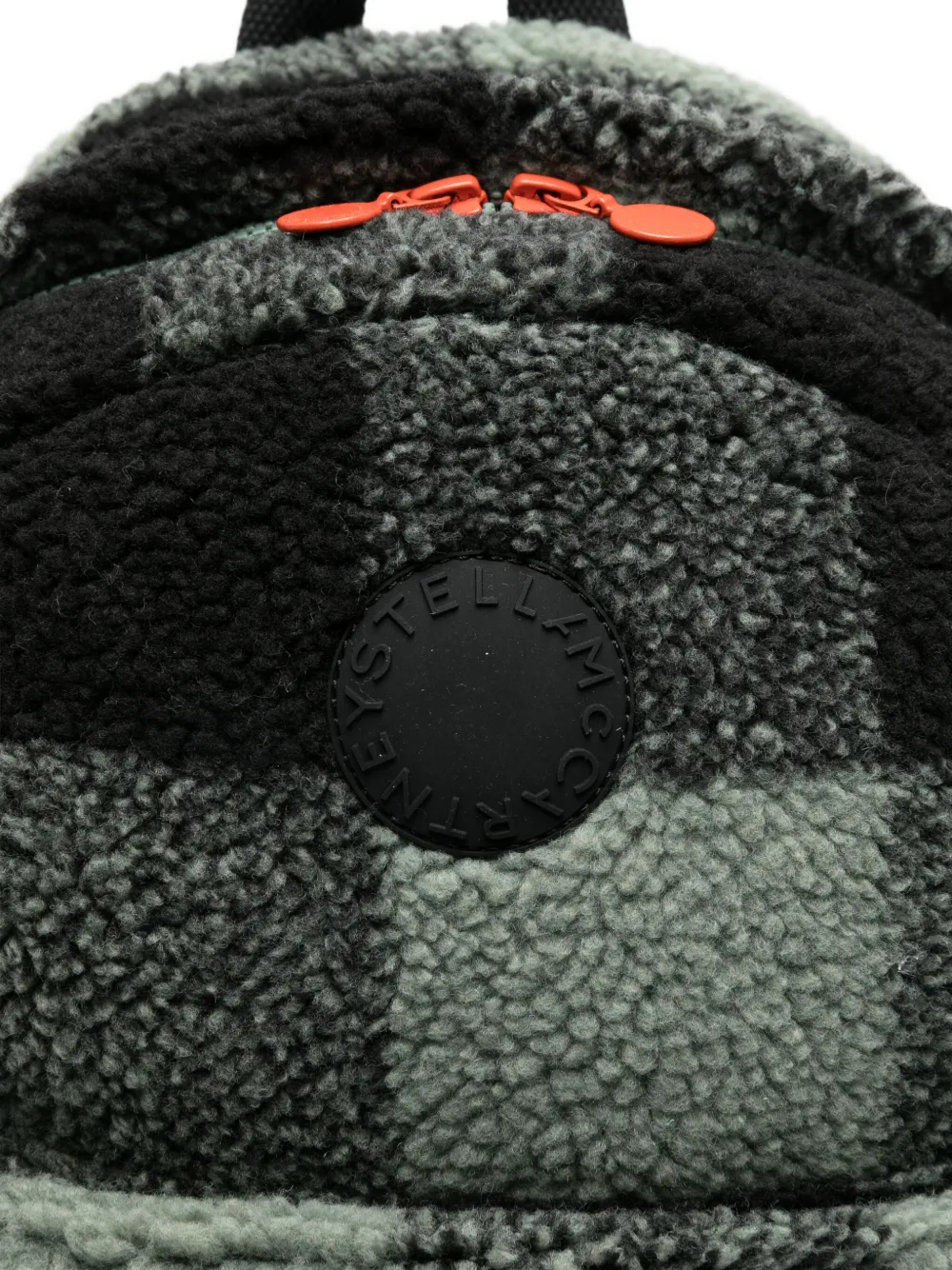 Stella McCartney Kids Geruite rugzak Groen