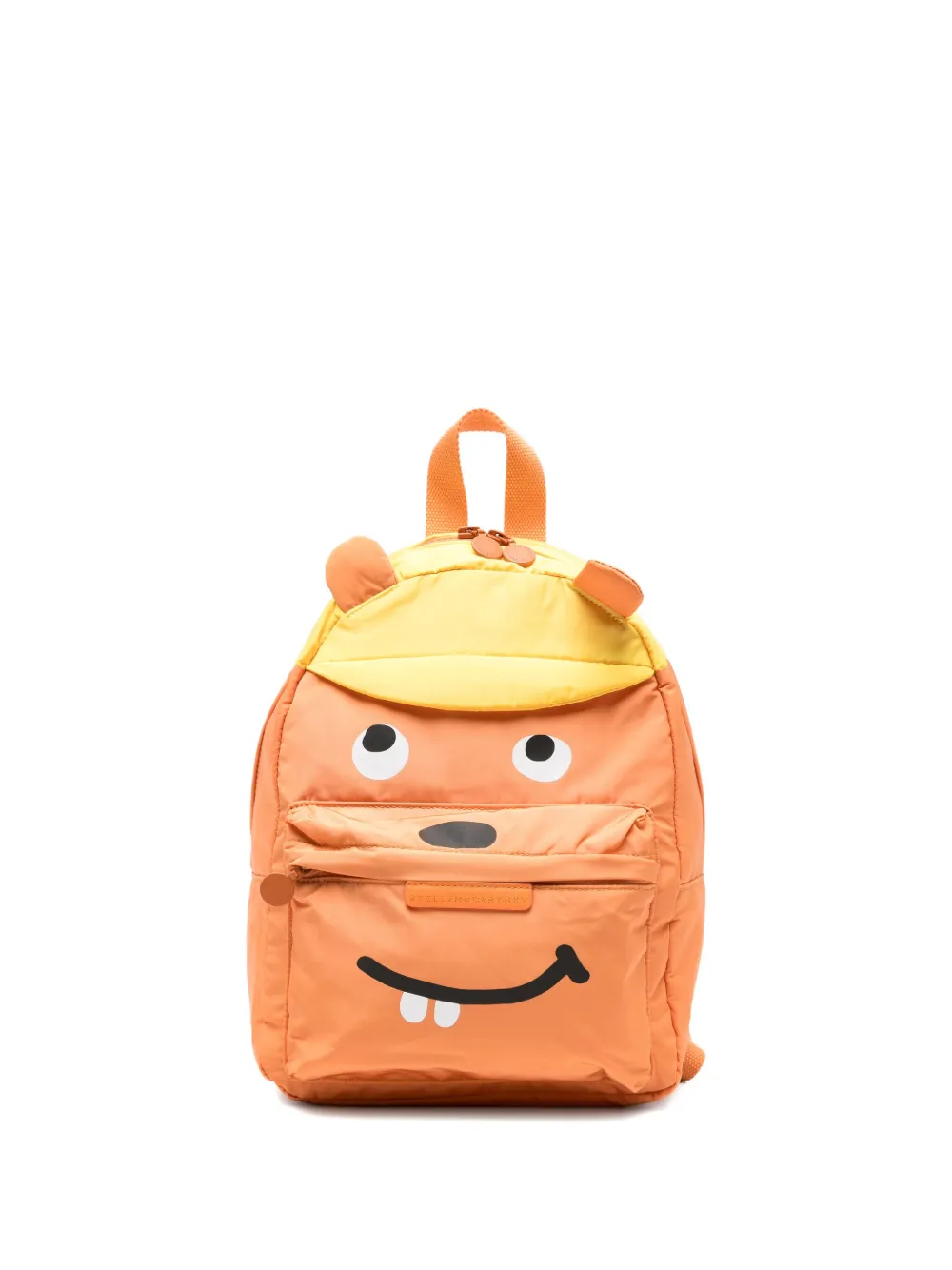 Stella McCartney Kids face-detail backpack | Orange | Image 1