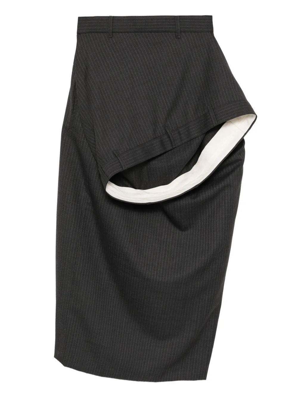 Moohong deconstructed wool skirt | Grey | Image 1