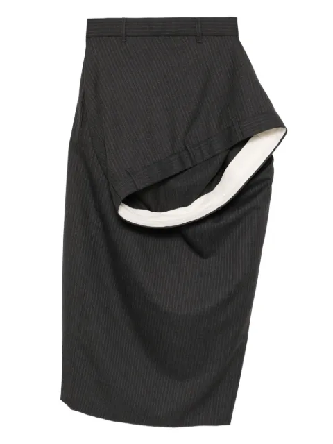 Moohong deconstructed wool skirt