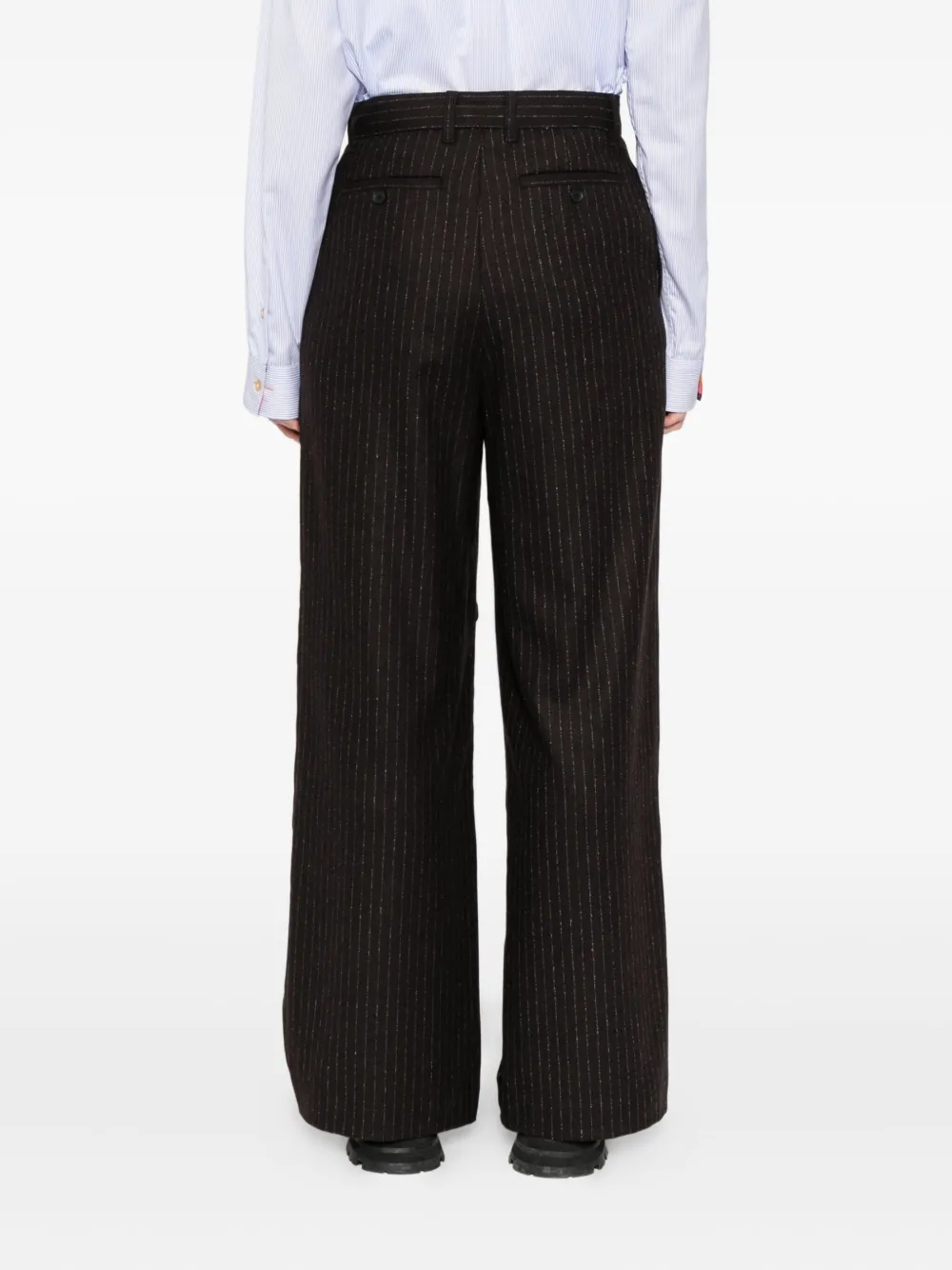 Moohong Layered Trousers In Brown
