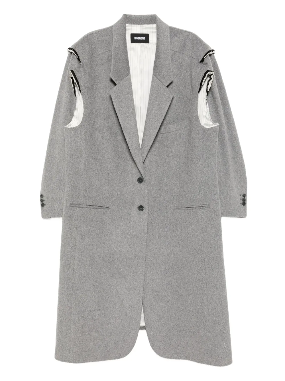 Moohong Doubled shoulder coat | Grey | Image 1