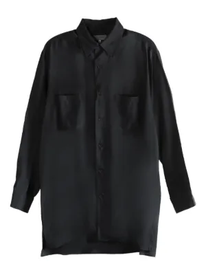 Yohji Yamamoto ボタン シャツ | ブラック | FARFETCH JP