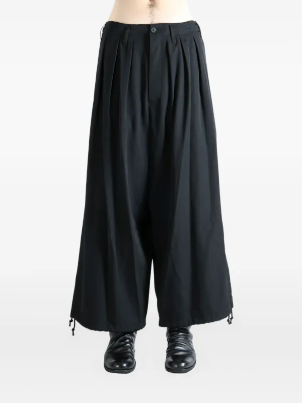Yohji Yamamoto Pleated Trousers | Black | FARFETCH