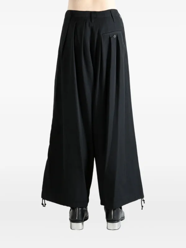 Yohji Yamamoto Pleated Trousers | Black | FARFETCH