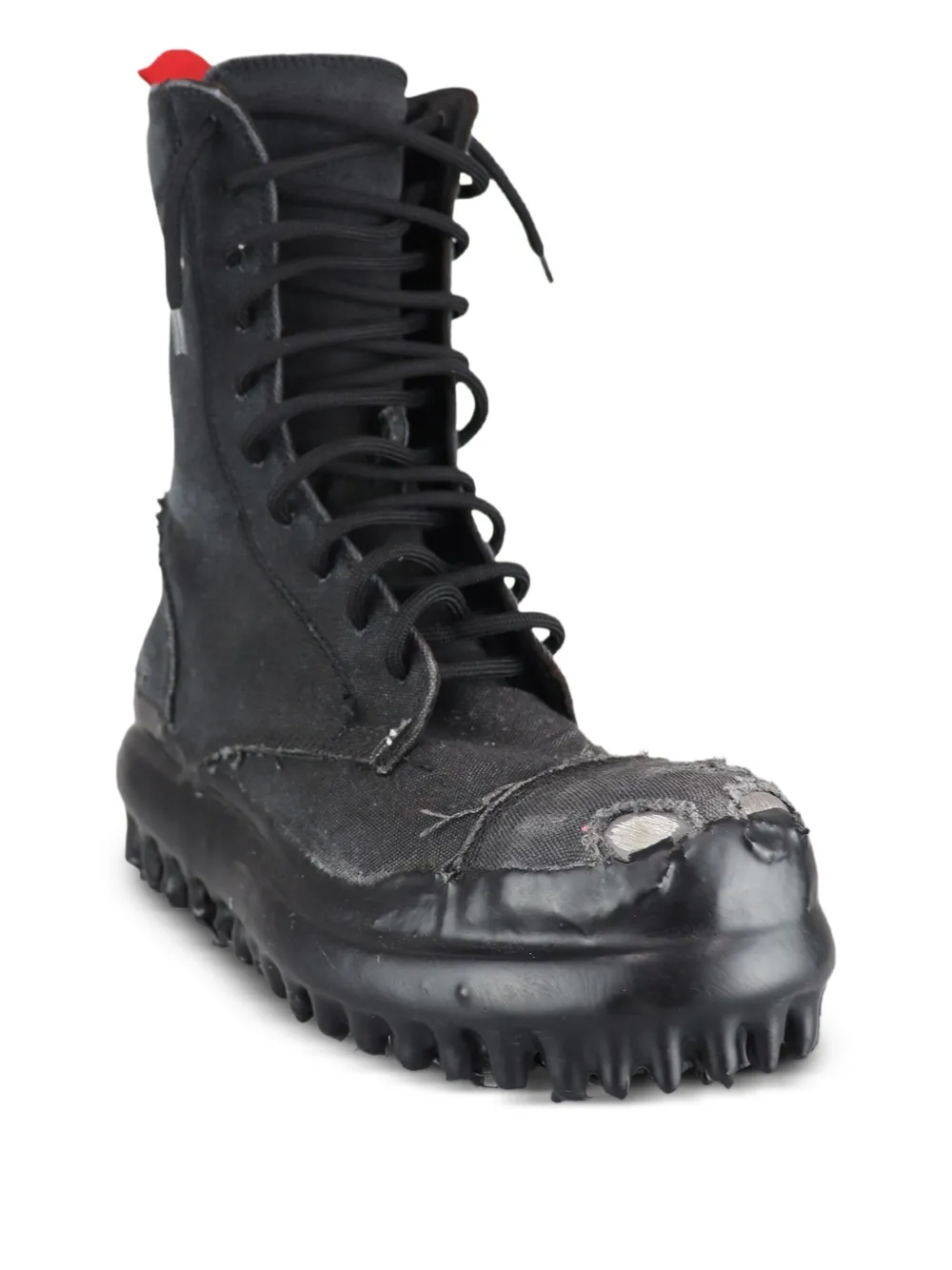 424 Miner lace-up frayed boots | Biker Boots | Image 2