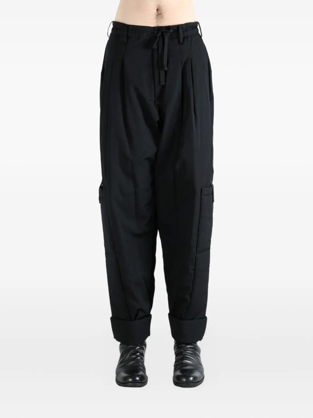 Yohji Yamamoto Cargo plooibroek - Zwart