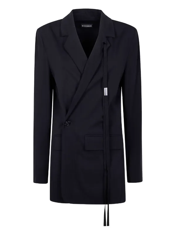 Ann Demeulemeester ラップタイ ジャケット | ブラック