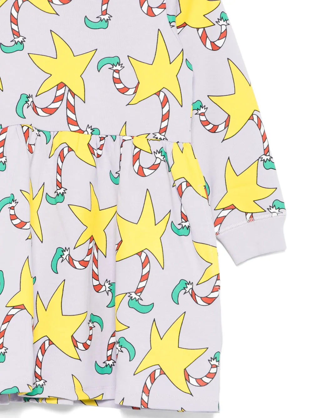 Stella Mccartney Candy Cane-print Dress In Multi